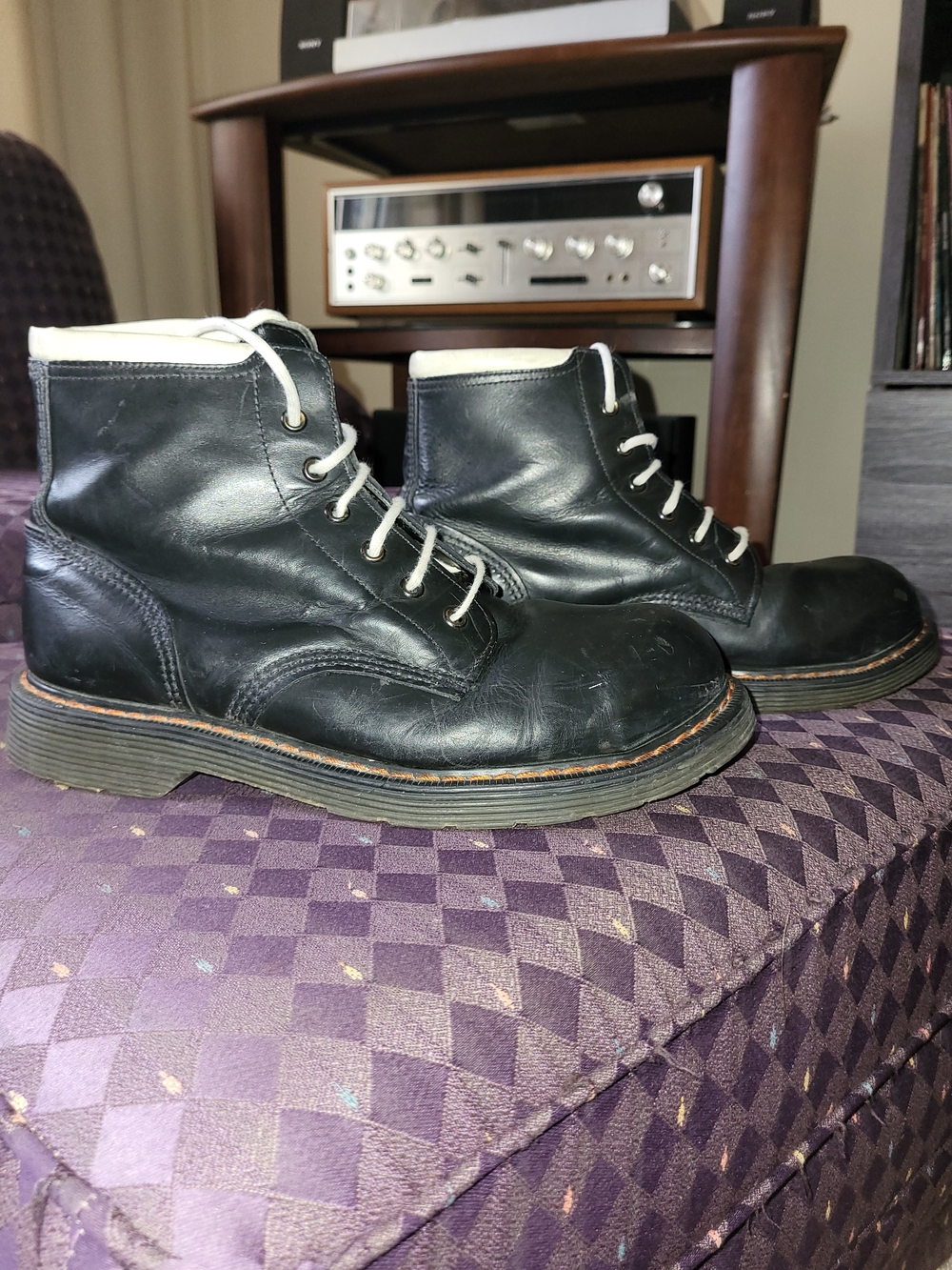 Vintage Solovair Steel Toe Boots